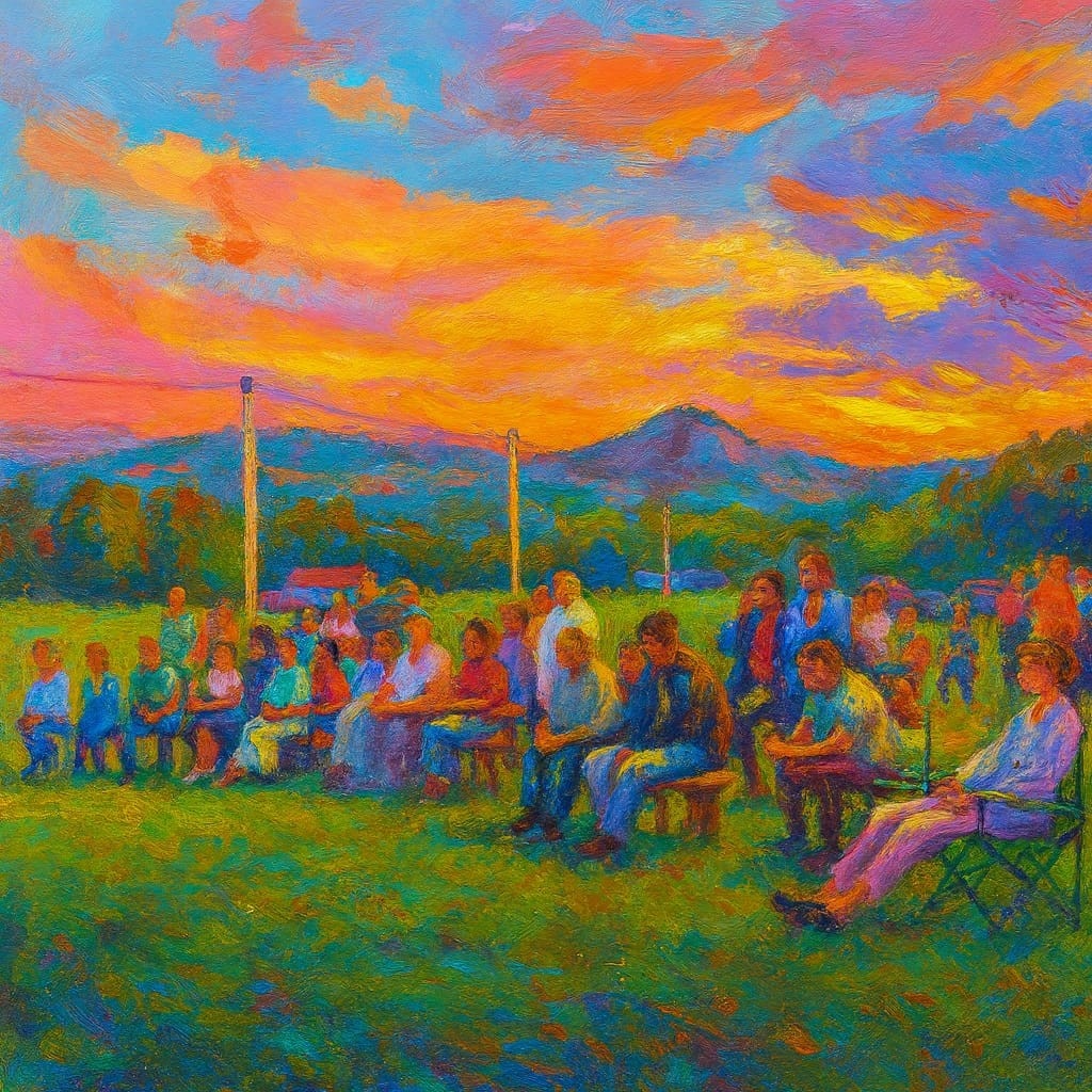 Вечер у костра «Казачий привал» собирает несколько десятков гостей