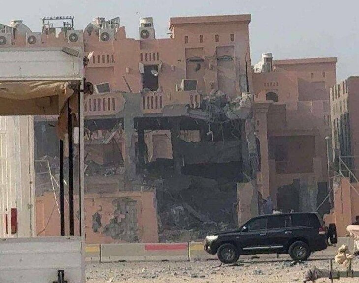     Последствия ракетного удар Израиля по столице Катара. Источник: arabic.cnn.com.
