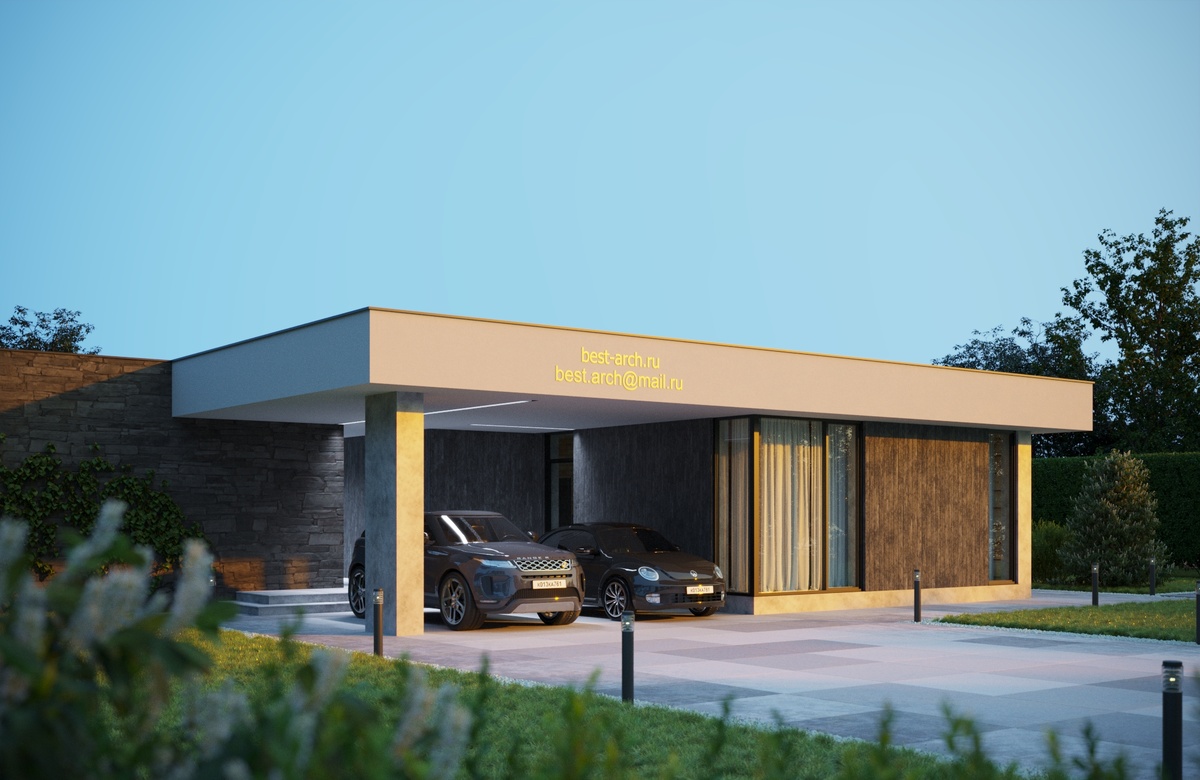 Проект современного жилого дома П-46 с сайта best-arch.ru