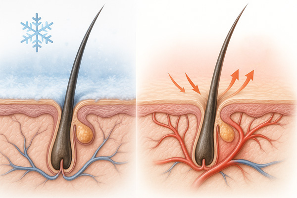 фаза вазоконстрикции и реактивная вазодилатация