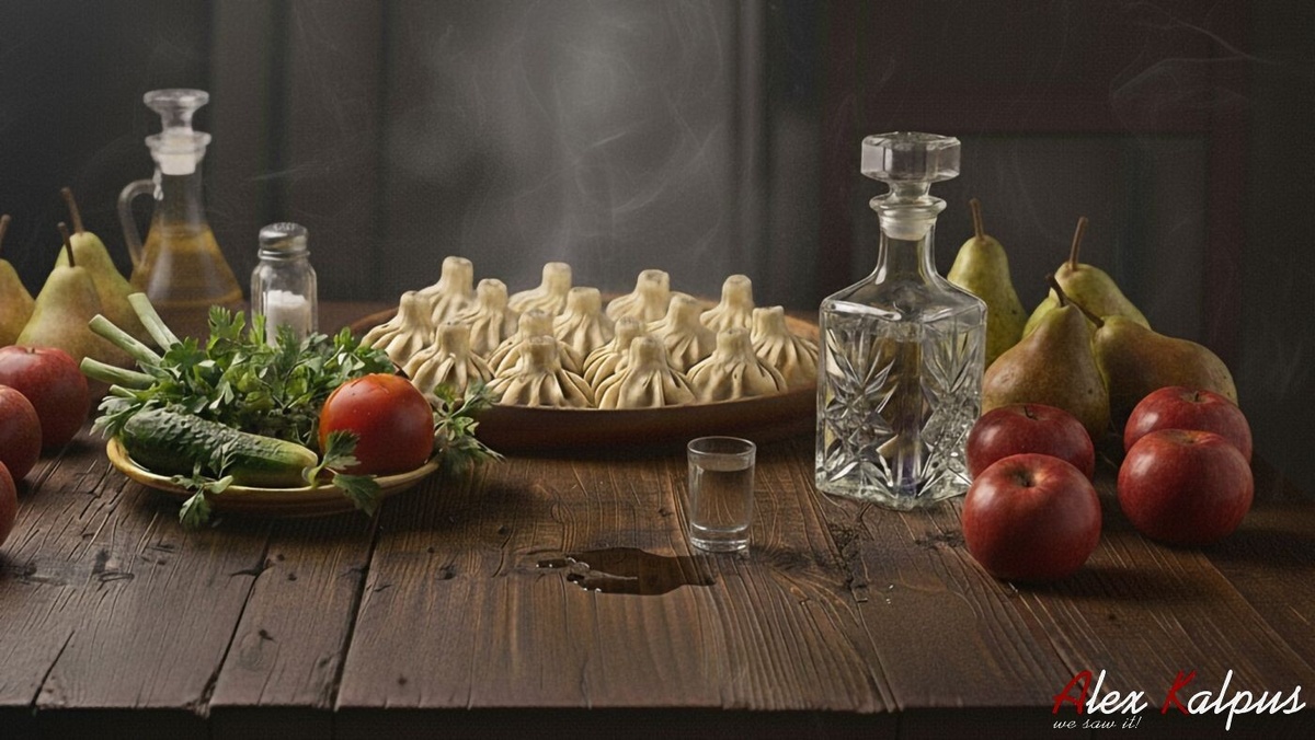 Хинкали - еще один кулинарный символ Грузии. Хинкали имеют уникальную форму (мне кажется, что эту форму легче описать как юбочку) с косичкой наверху и содержат бульон внутри