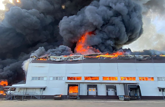    Пожар на складе в Подмосковье.Прокуратура Московской области/ТАСС