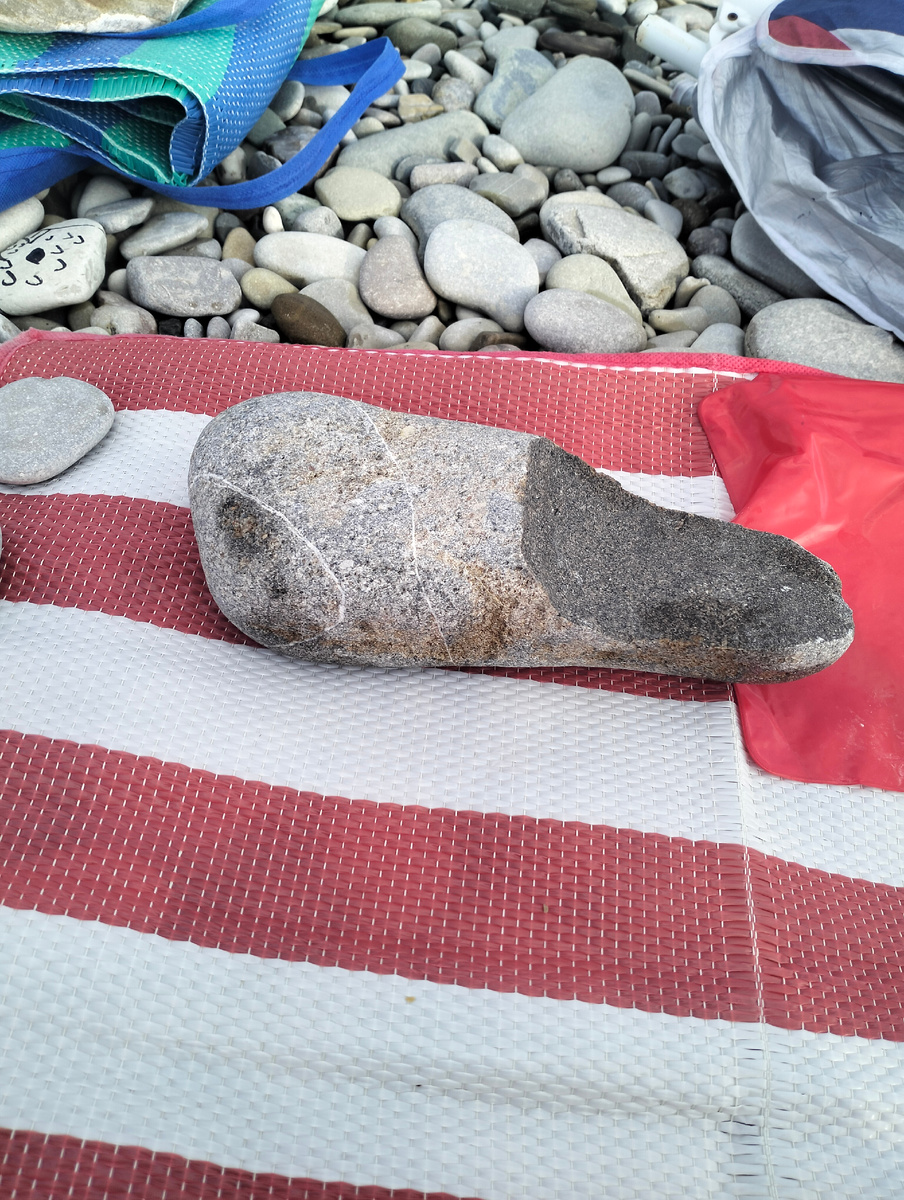 ВОТ ТАКОЙ ВОТ КАМУШЕК В ВИДЕ ТАПКА НАШЕЛСЯ В ПРОШЛОМ ГОДУ)))))