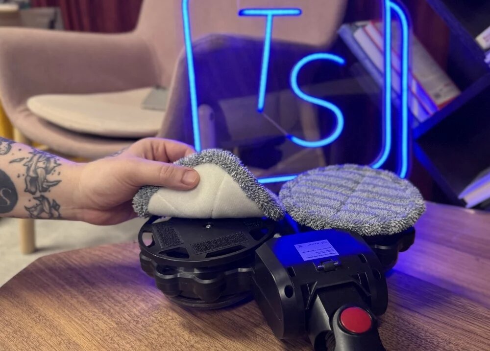 Салфетки (мопы) из микрофибры. Пока ещё чистые и симпатичные