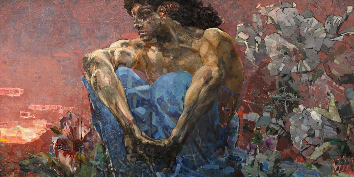 / Михаил Врубель, «Демон (сидящий)» (1890) /