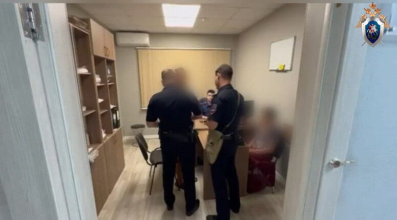    Допрос обвиняемого. Скриншот видео: t.me/kubansledcom