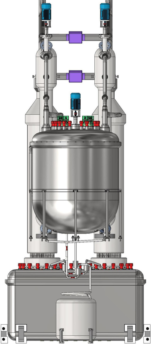 Концептуальная схема судового жидкосолевого реактора KAERI  📷

