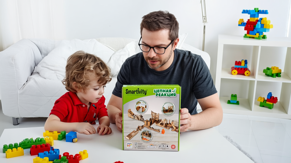 деревянный конструктор Smartivity "Цепная реакция"