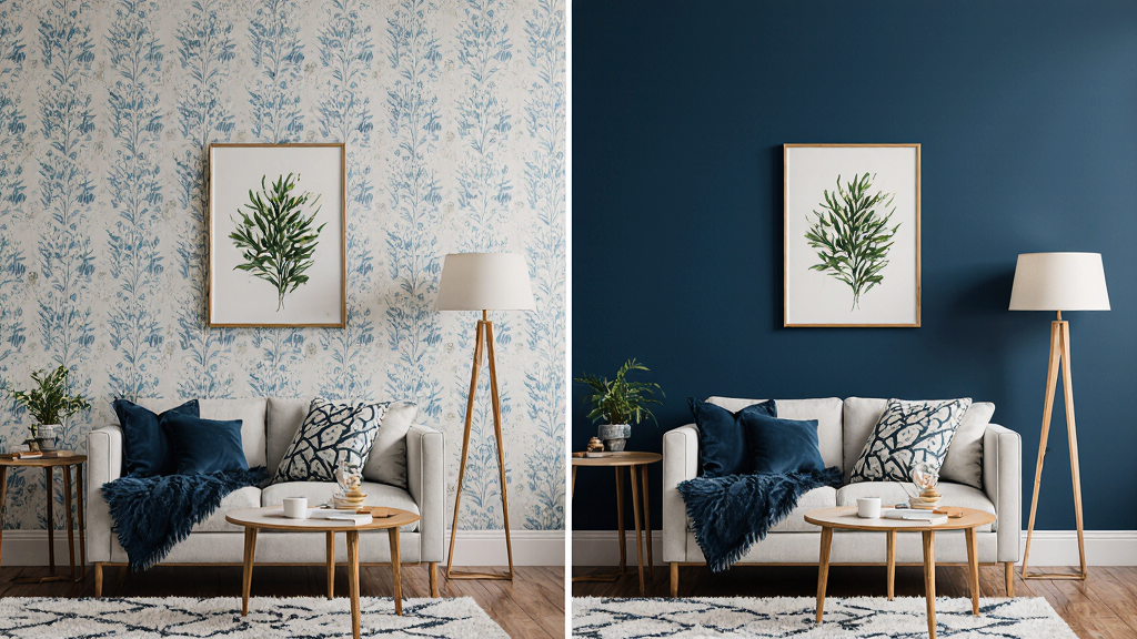 Достаточно покрасить стену, и комната становится сразу уютней