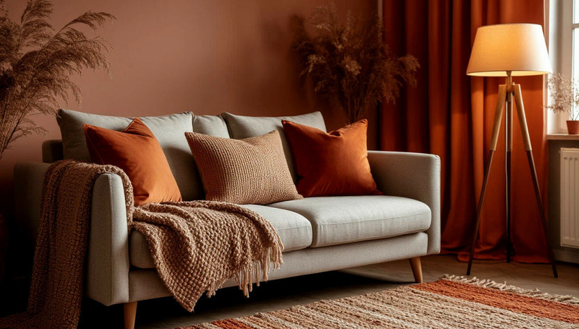 Бежево-терракотовая гамма - идеальна для осеннего настроения