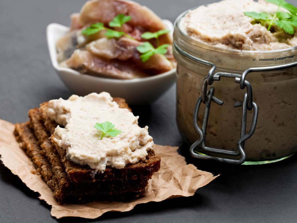 Elena Zajchikova / Shutterstock / FOTODOM📷Форшмак на черном хлебе