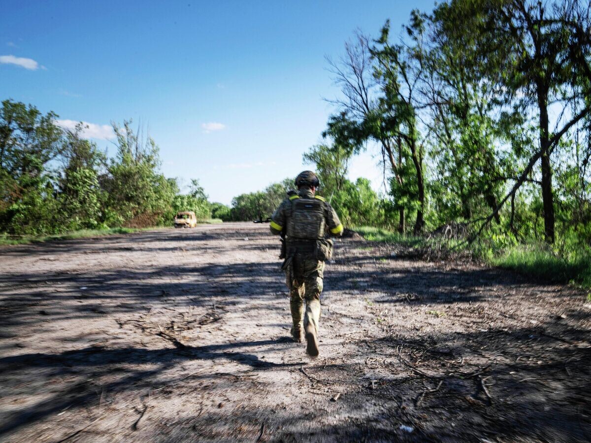    Украинский военный© AP Photo / Evgeniy Maloletka
