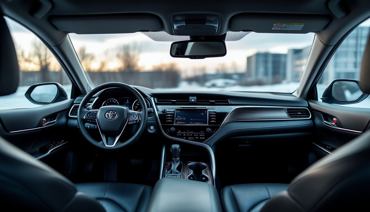 Вид из салона автомобиля Toyota ввезенного в Россию из Китая