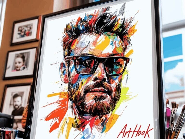    Уникальный подарок папе: картина, которая запечатлеет вашу любовь навсегда Art-Hook.Ru