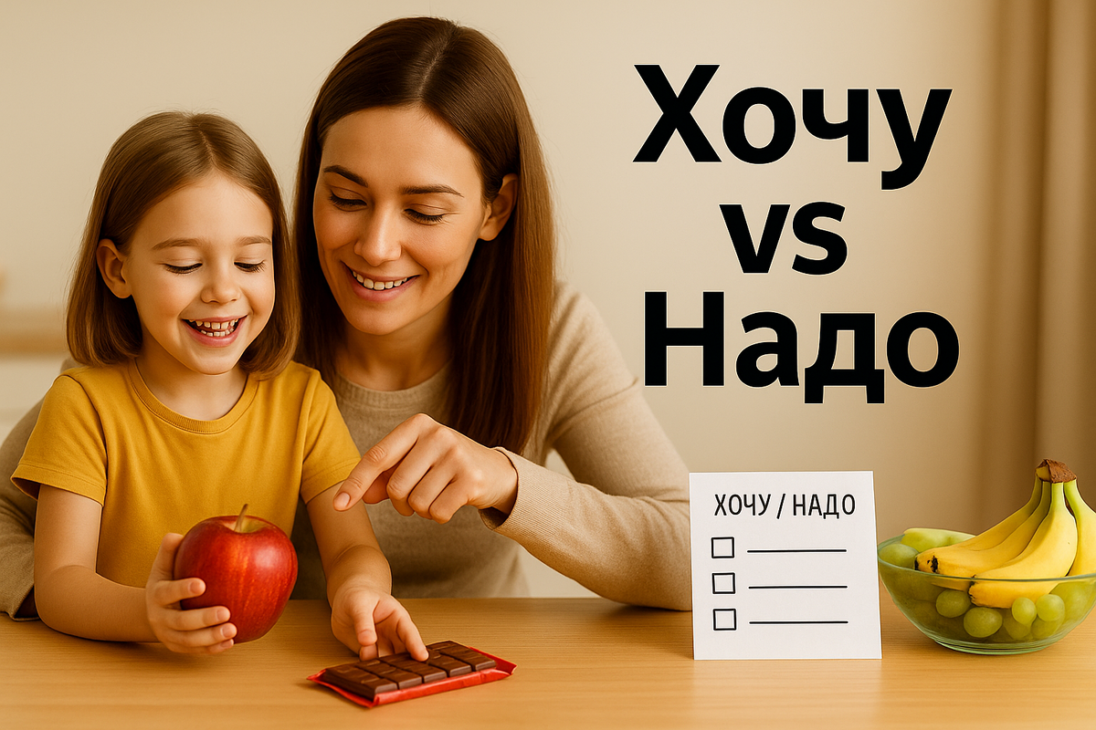Как объяснить ребёнку хочу и надо