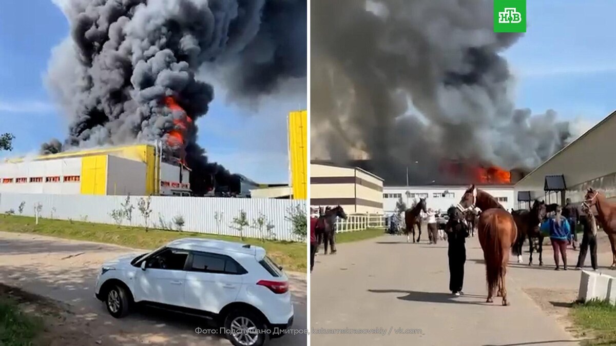    Площадь пожара на складе в Подмосковье возросла до 15 тысяч «квадратов»