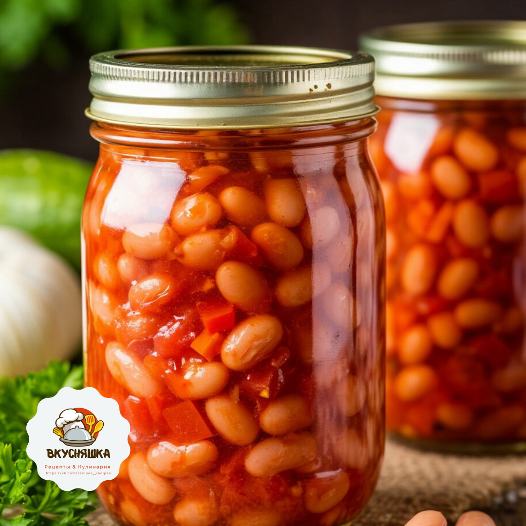 Фасоль с овощами на зиму