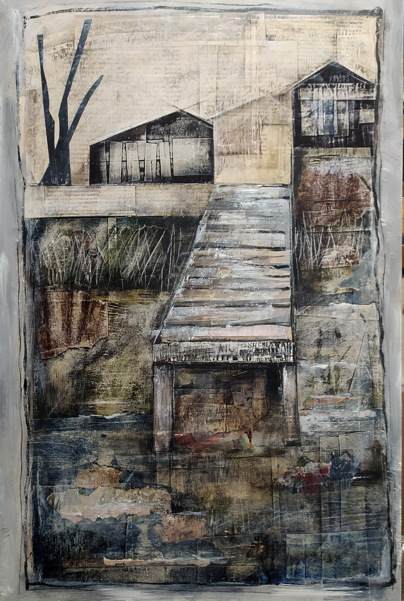 © Евгений Корниенко. У озера. Бумага. Смешанная техника. 40х60 см. 