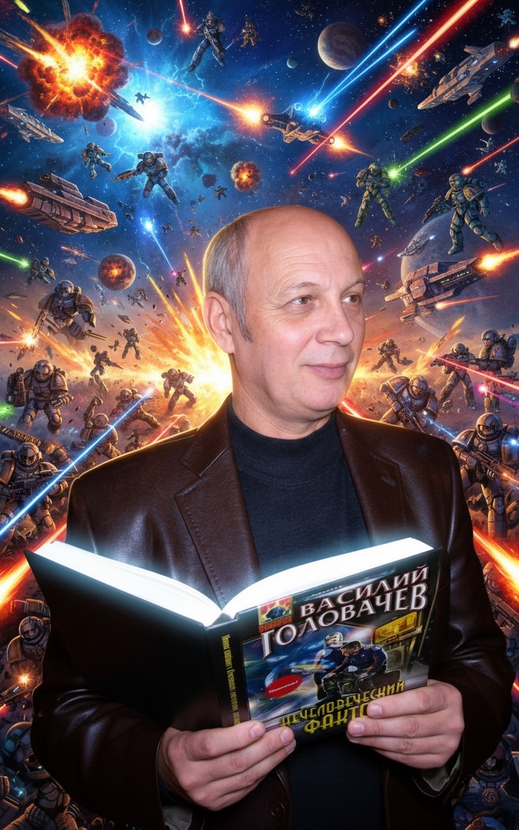 Фото писателя-фантаста Василия Головачева