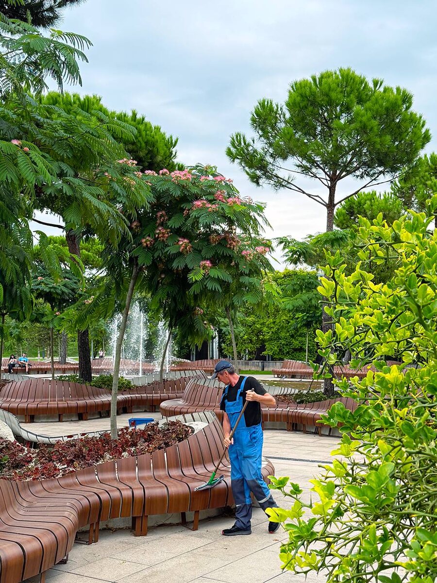 Парк Галицкого в Краснодаре. Фонтан Пергола