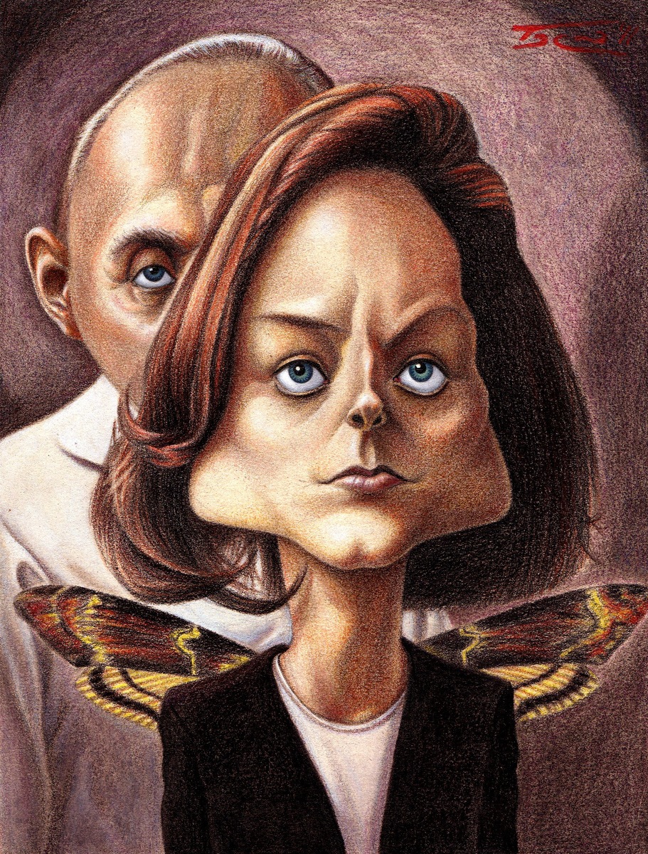 ШАРЖ ОТ ХУДОЖНИКА-КАРИКАТУРИСТА ВАЛЬТЕРА ТОСКАНО / Walter Toscano / ДЖОДИ ФОСТЕР /   Настоящее имя — Алисия Кристиан Фостер / — американская актриса кино, телевидения и озвучивания, кинорежиссёр и кинопродюсер. 