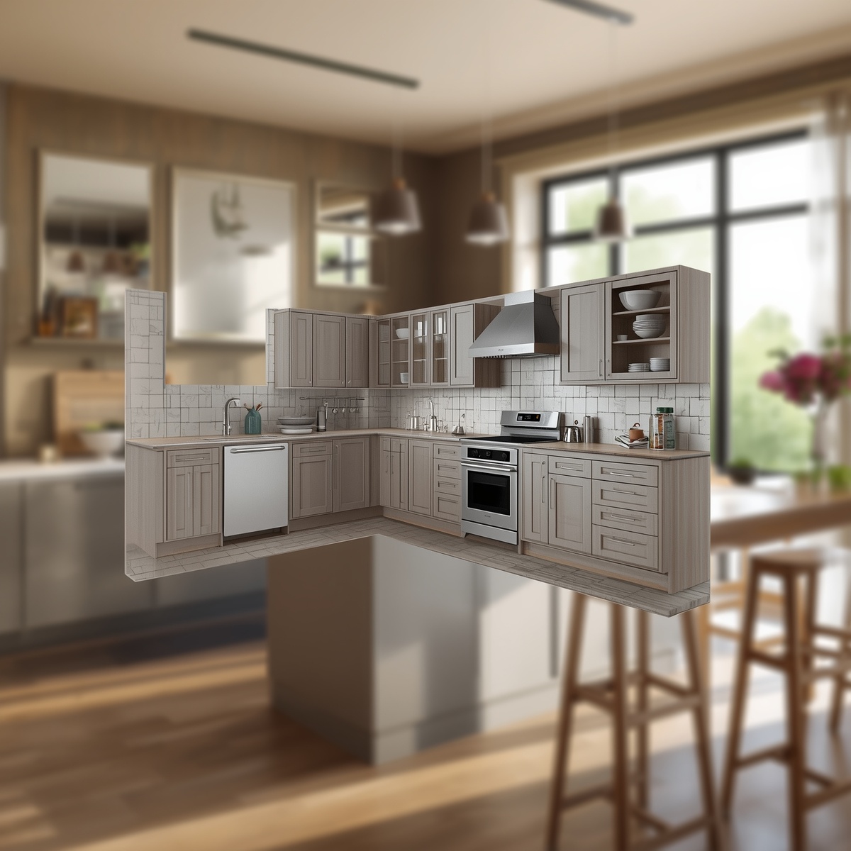 Когда речь заходит о ремонте кухни, большинству из нас сложно представить итог только по чертежам.