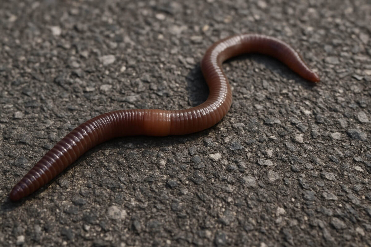    После дождя черви выползают на поверхность, и этому есть несколько причин