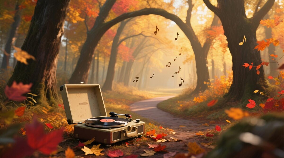 Когда музыка встречает осень — твой разум наполняется гармонией и ощущением бесконечных возможностей.