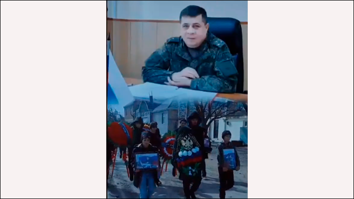    Комбрига Гусейна Мусаева похоронили с почестями в Азербайджане. Скриншот с видео "ВКонтакте" "Мемориал памяти погибшим забайкальцам"