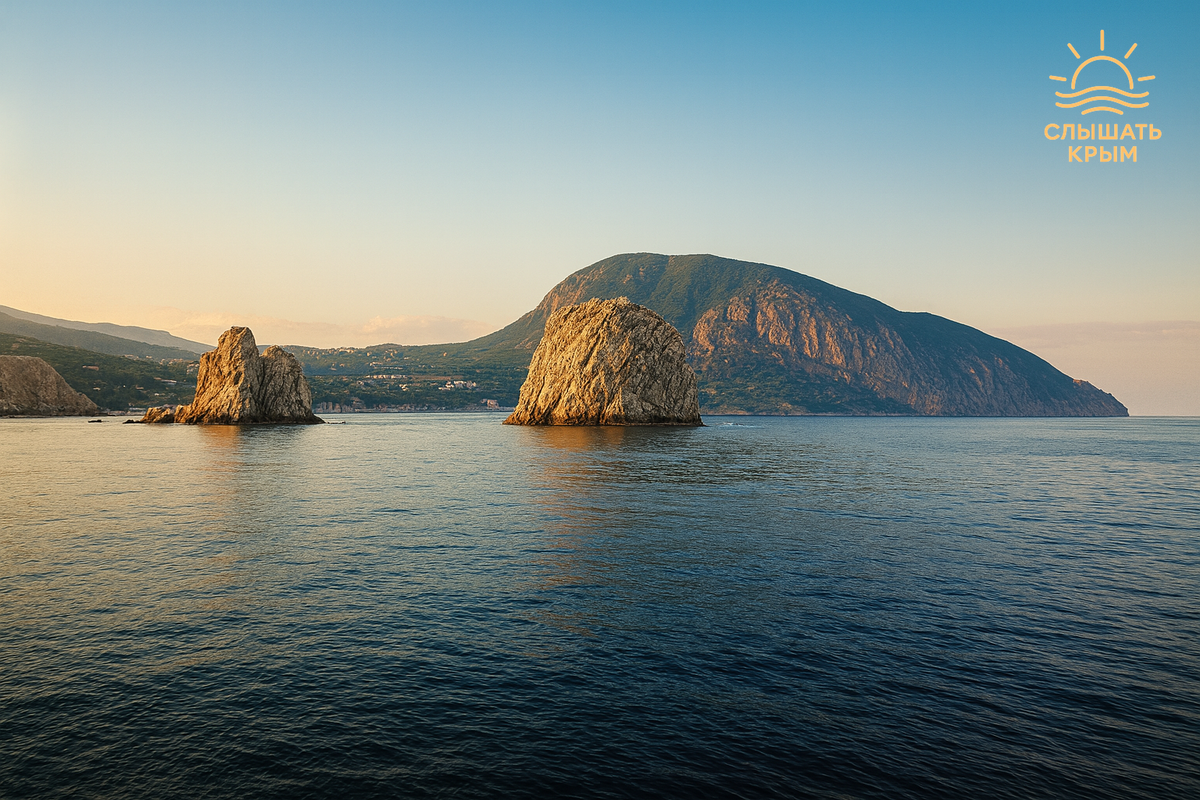 Величественный Аю-Даг издали и правда похож на медведя, в отчаянии припавшего к воде.