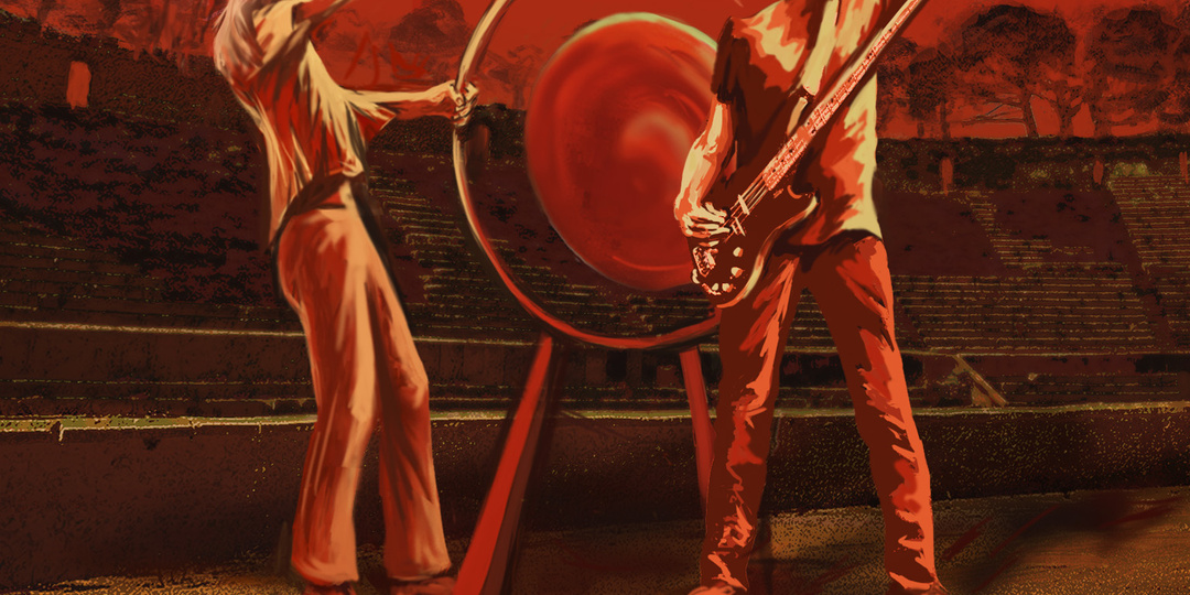 Обложки к рок музыке в стилистике символизма.