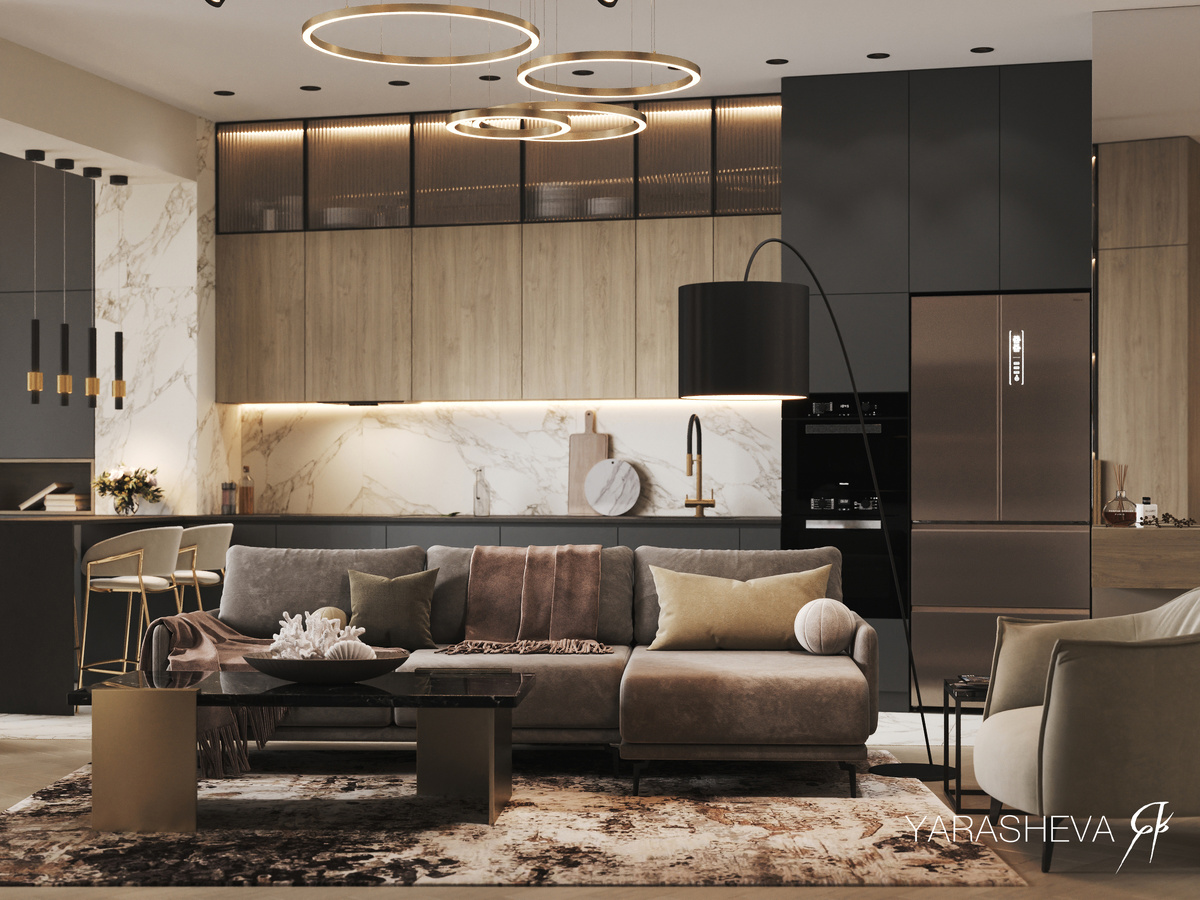 Дизайн интерьера квартиры Yarasheva Design Interior Studio