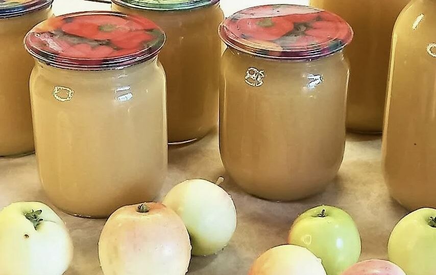 Заготовка яблочного пюре на зиму для детского питания с сахаром и без