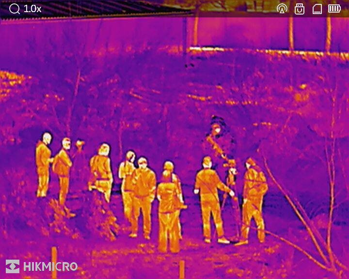 Пример того, как работает антитепловизионная маскировка производства ZaVOZ