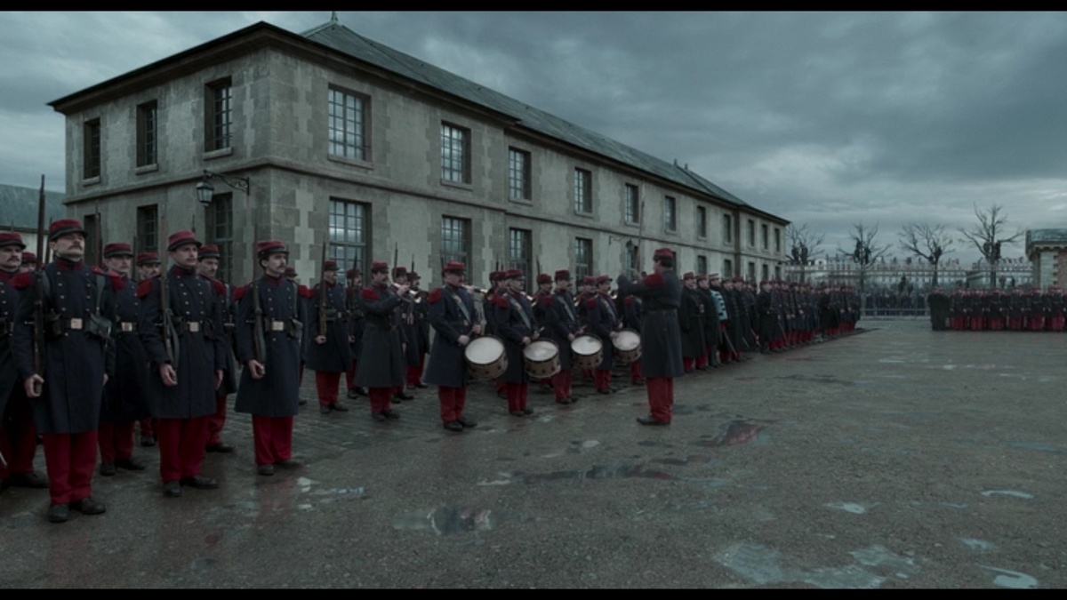 Сцена разжалования капитана артиллерии Альфреда Дрейфуса. Кадр из фильма