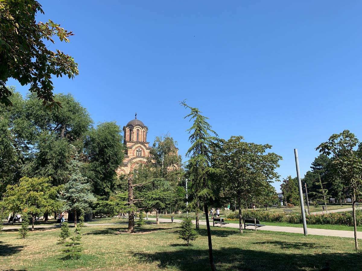Церковь Святого Марка и Парк Ташмайдан в Белграде - фото автора 