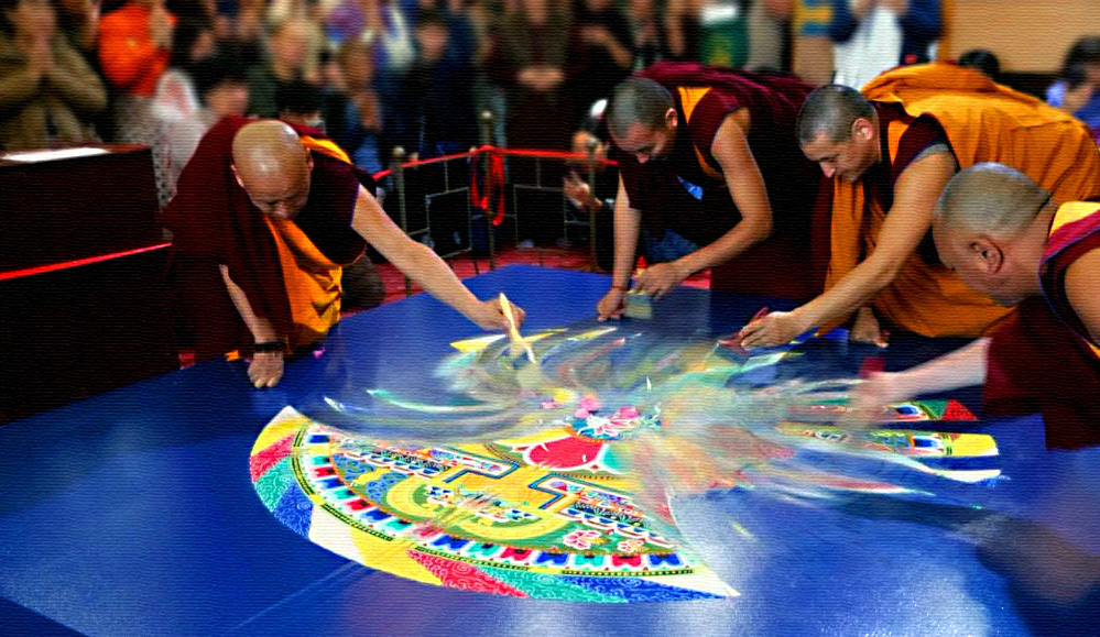 Мандала из песка