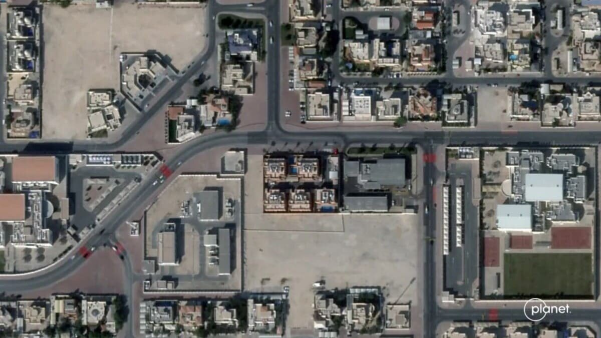    Фотография комплекса ХАМАС в Дохе, Катар, сделана 24 января 2025 года / © Planet Labs