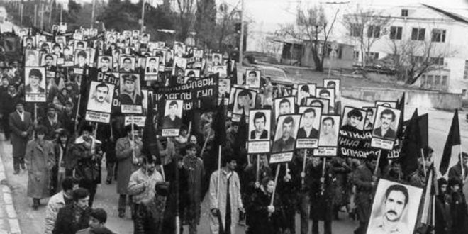 Вспоминая жертв массовых погромов армян и русских в Баку в 1990 г.