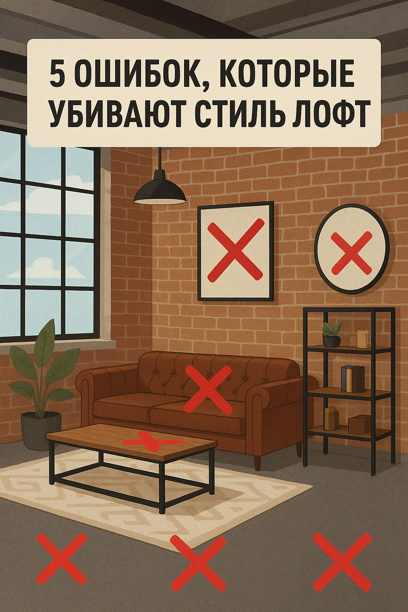 Как правильно подобрать мебель лофт