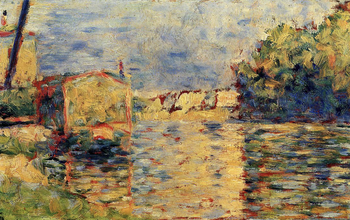 Сена вблизи Курбевуа, 1883-1884