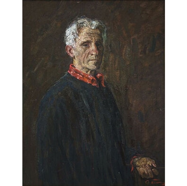 Алексей Ткачев. Автопортрет. 2005. Холст, масло. 69 x 54. Музей братьев Ткачёвых