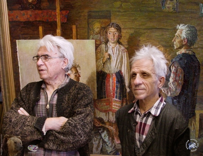 Братья Ткачёвы: Ткачёв Сергей Петрович и Ткачёв Алексей Петрович. Фотография 2002 года