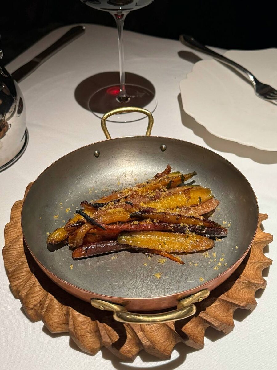 Фермерская морковь асадор, ботарга