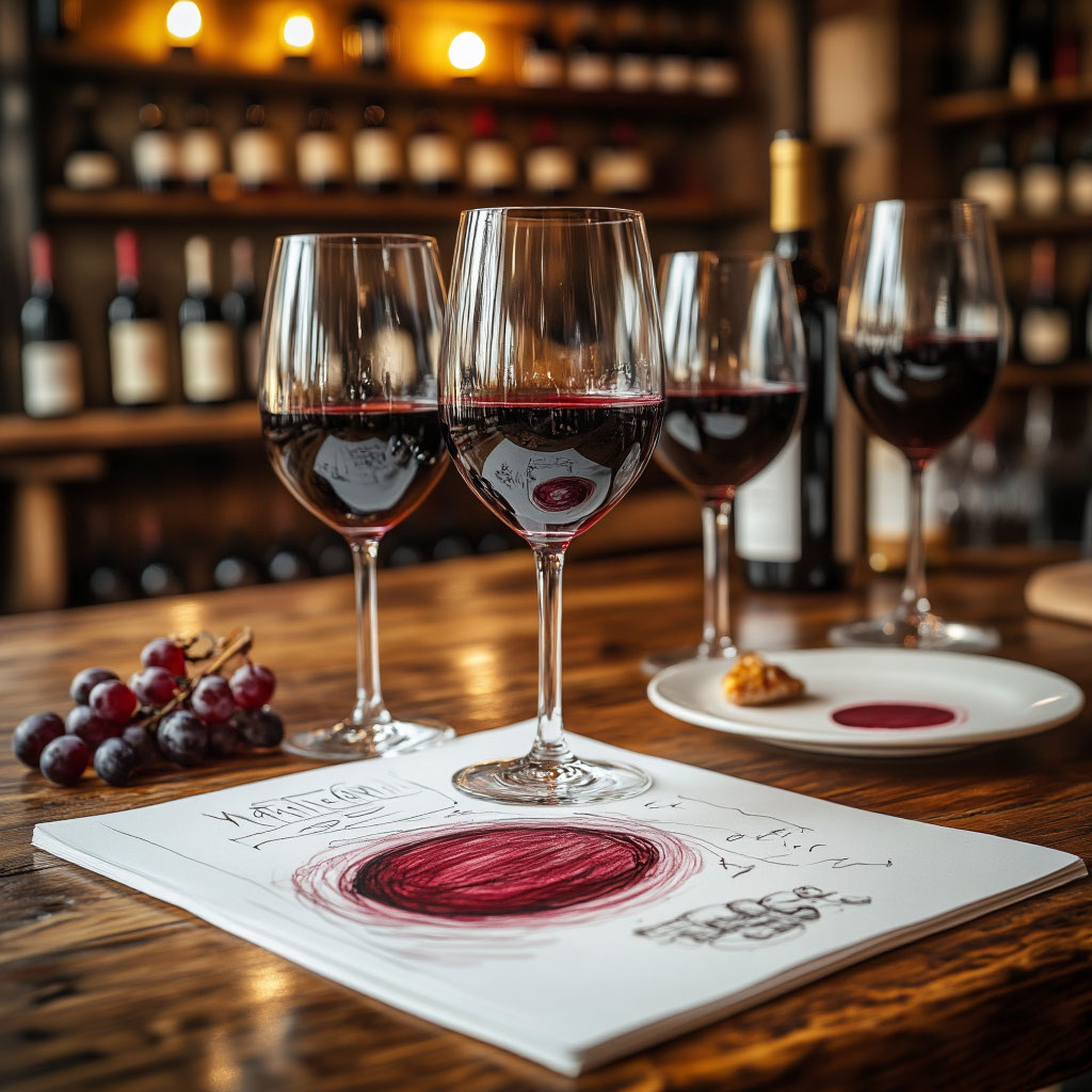 Рисование вином - в СПб модный тренд.