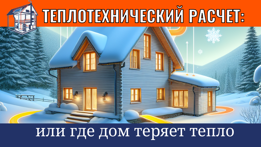 Зимой холодно...Тепло  утекает через стены, окна, крышу и пол.