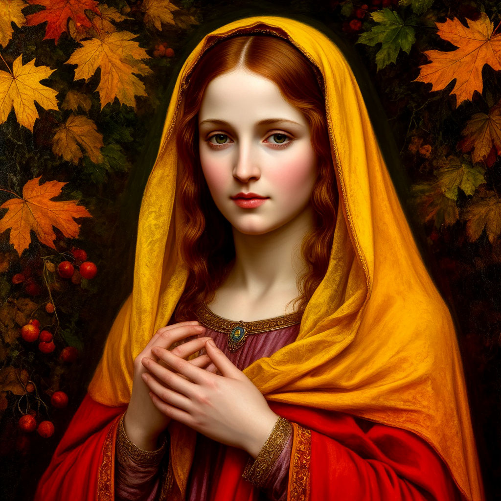 Осень-мадонна. Рис. ИИ.