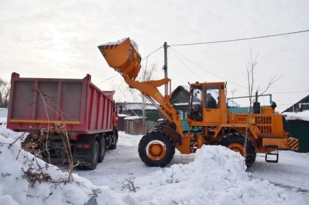    Омичам рассказали, куда будут увозить снег зимой с улиц города