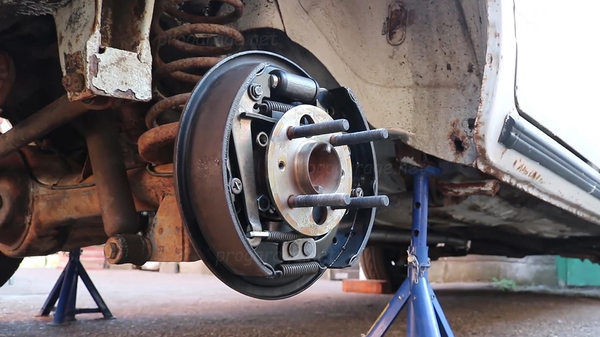 Задние барабанные тормоза жигулей