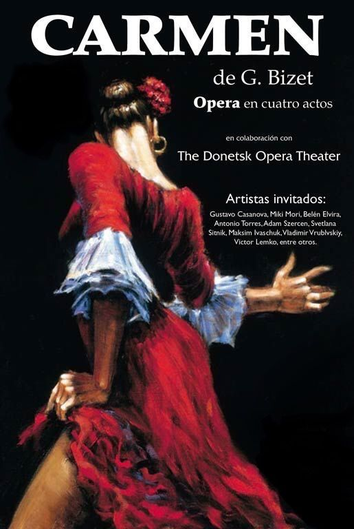 Кармен — героиня оперы Бизе, олицетворяет независимость и смелость. Красное платье делает её сразу заметной и символизирует темперамент.